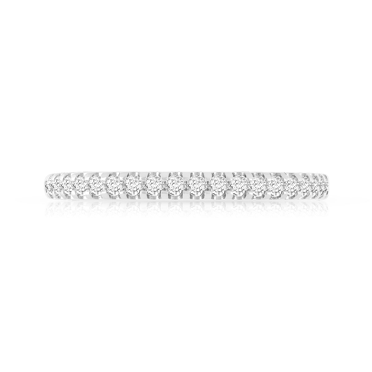 Alliance demi-tour or 750 blanc diamant H/P1
