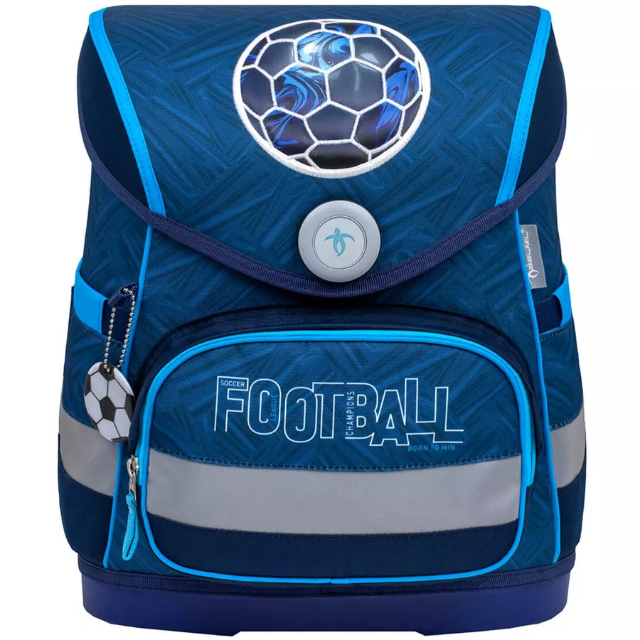 Belmil Schulranzen Compact Schulranzen Set 5-teilig mit Brustgurt Football Champions