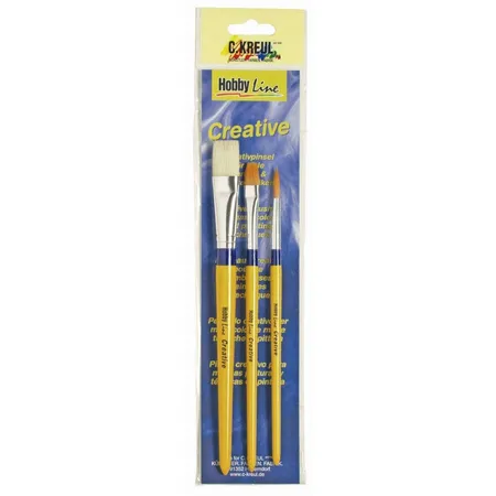 KREUL Pinsel Synthetik und Borste 3er Set