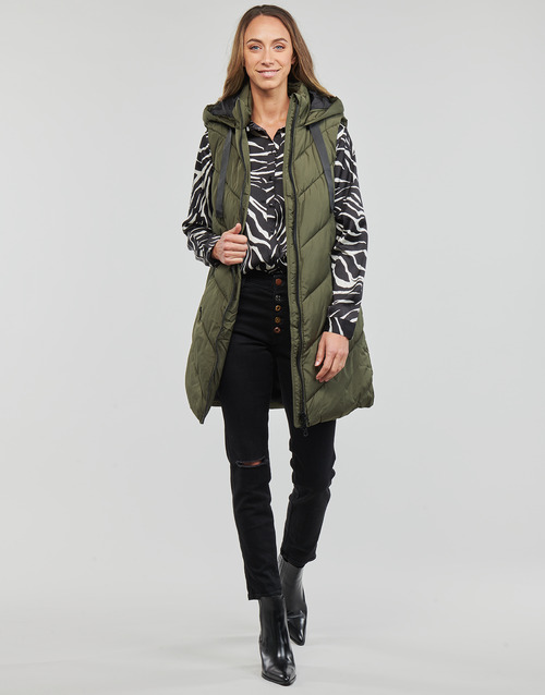 JDY - JDYSKYLAR PADDED HOOD WAISTCOAT OTW NOOS - Vert