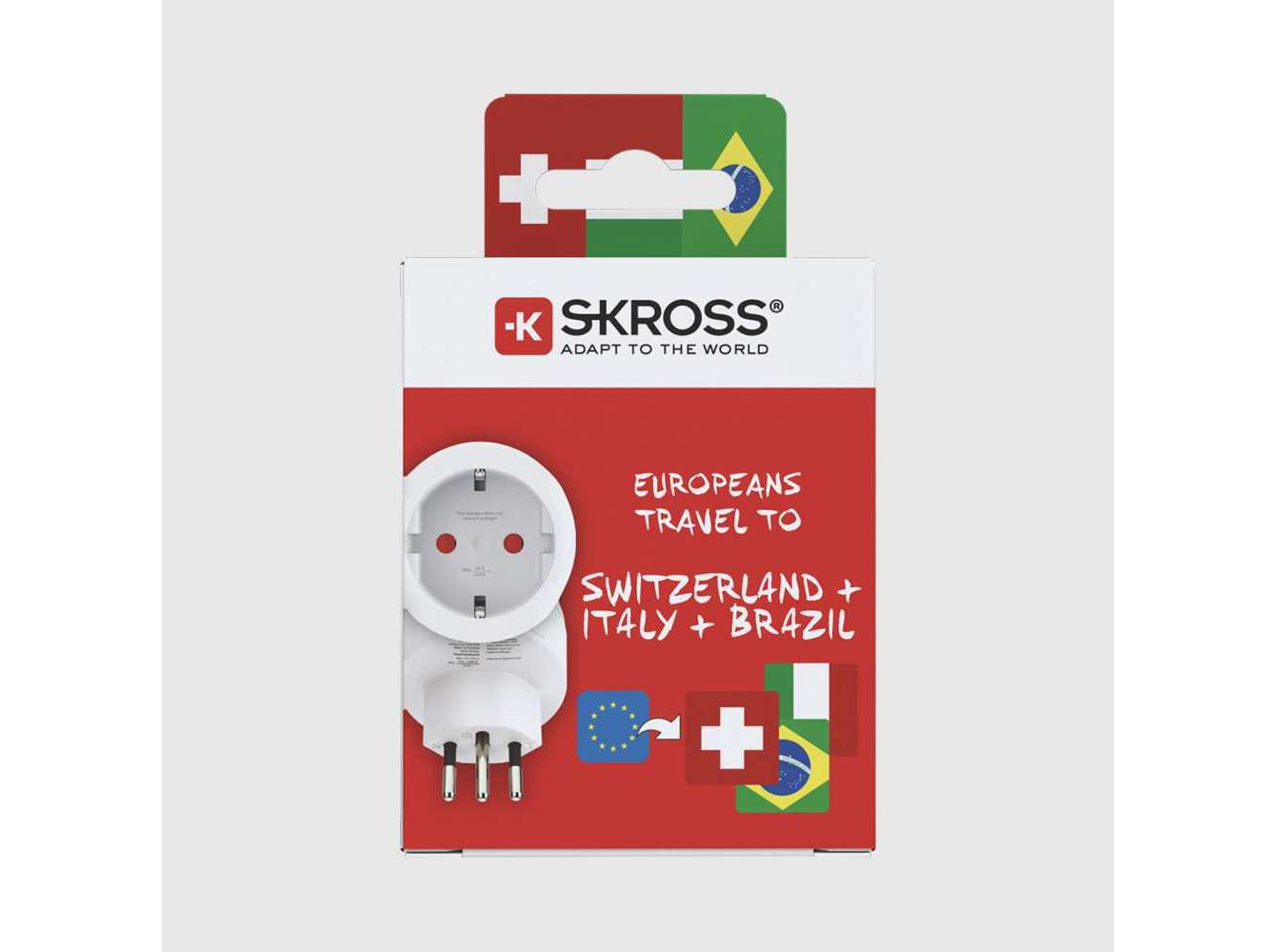 ADAPTADOR SKROSS 1.500272 EU TO IT/SUIÇA/BRASIL