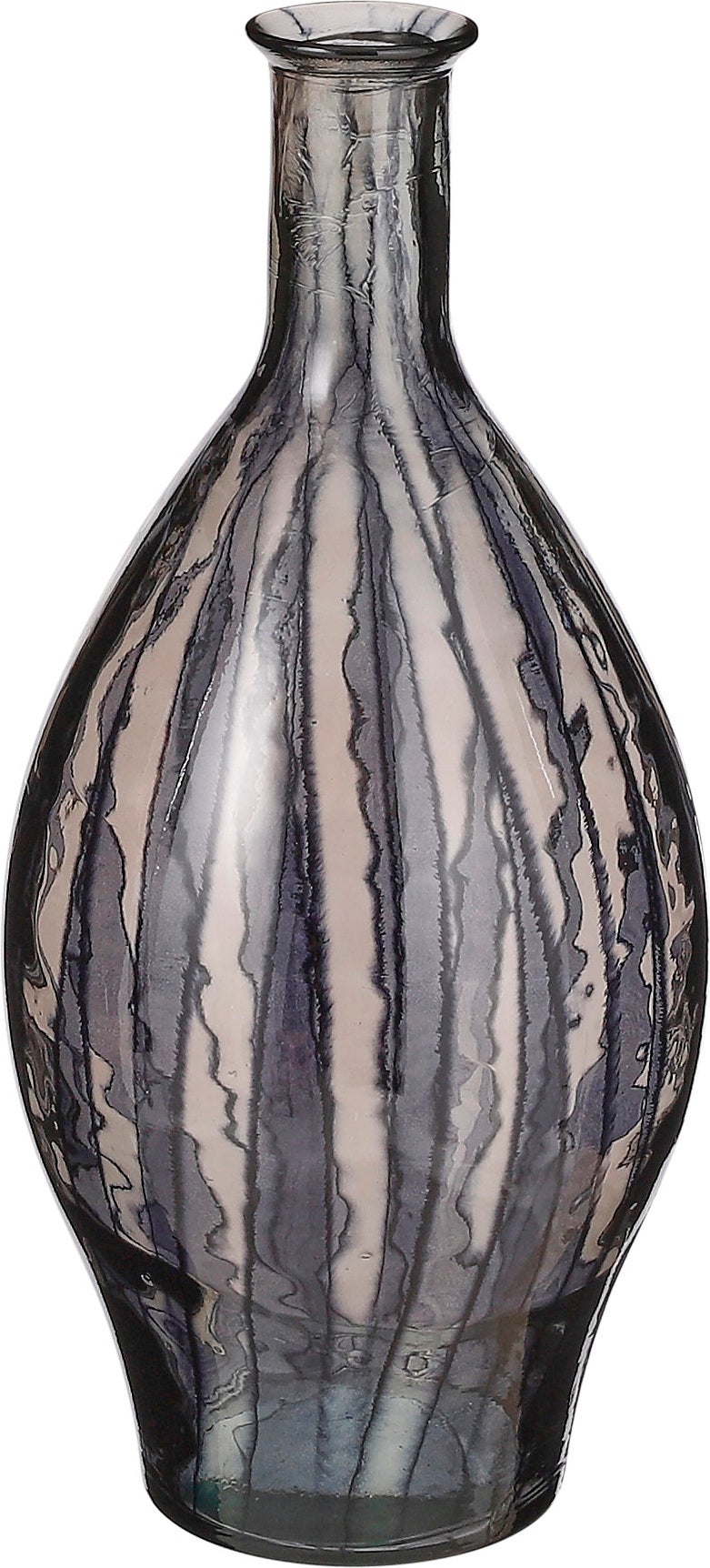 Mica Decorations vaas Palermo zwart D 28 H 60 cm