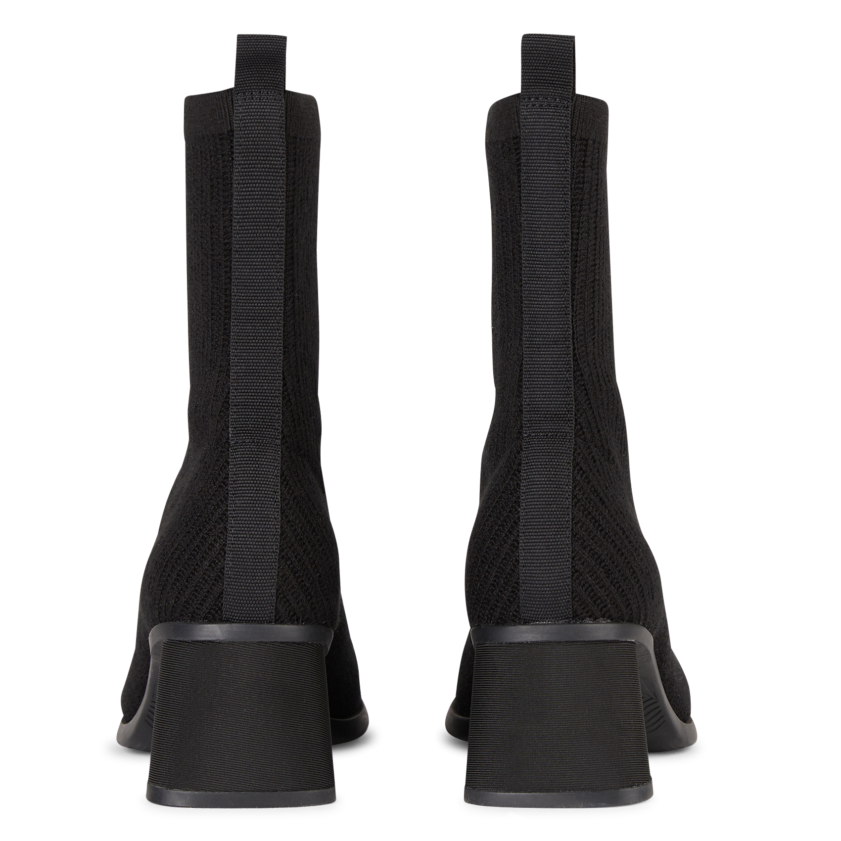 KIARA - Bottes à talons en laine mélangée | Noir