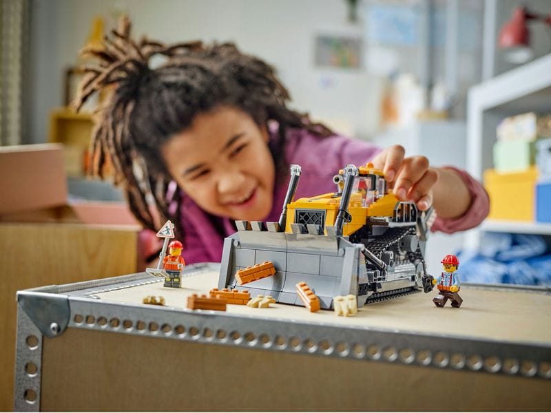 LEGO® City Gelber Bulldozer 60466 Baubarer Spielzeugbulldozer