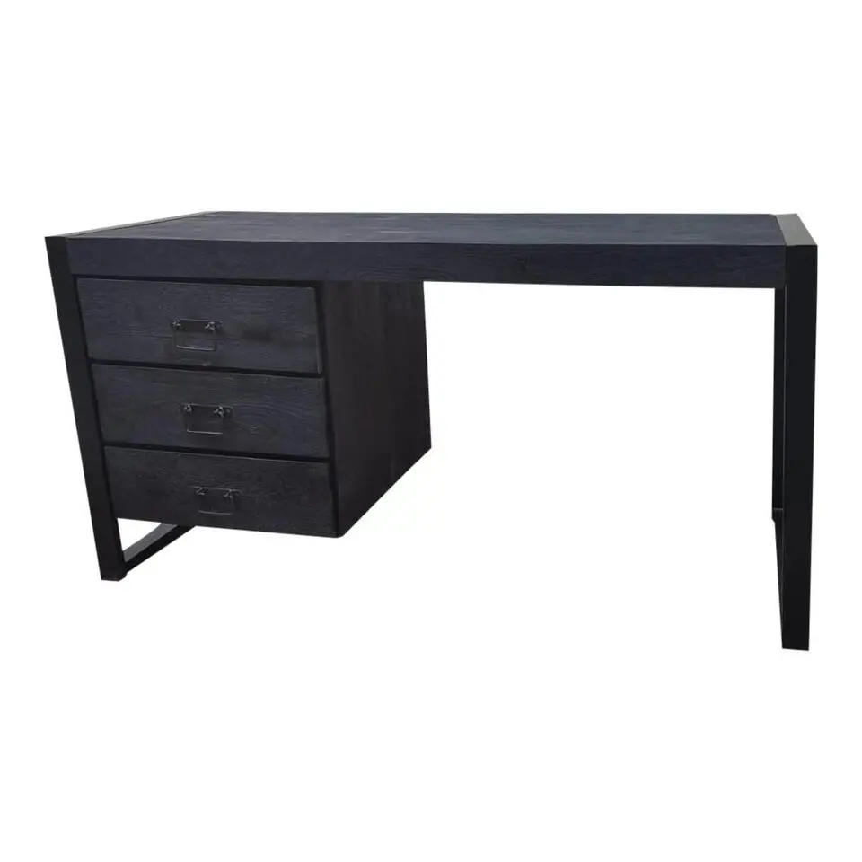 StarFurn - Bureau Boaz 145 cm - zwart