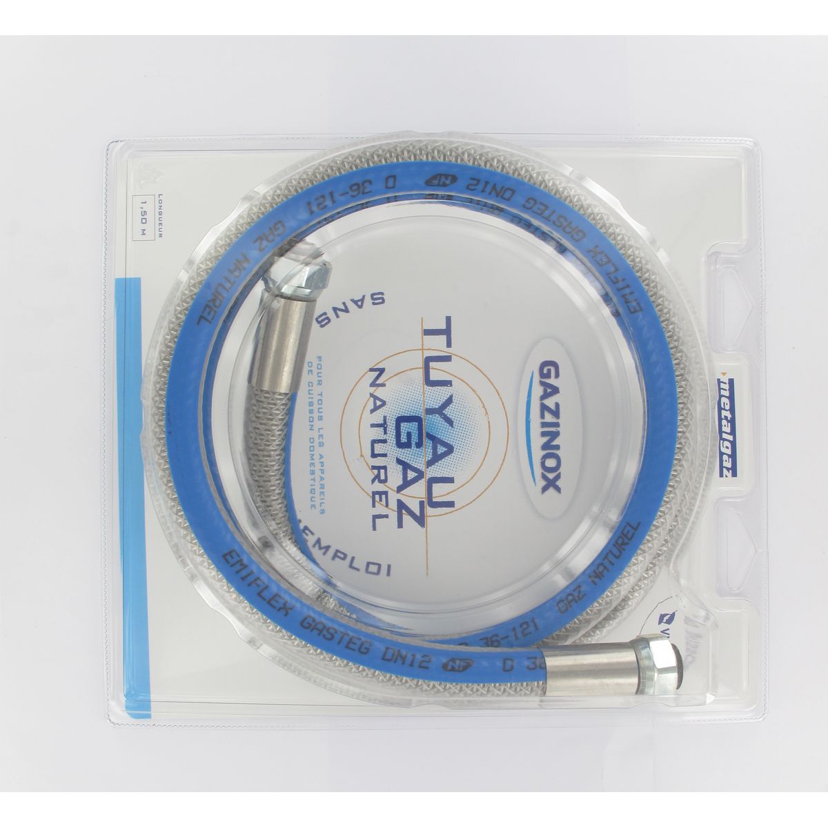 Flexible illimité pour gaz naturel d'1,50 m Gazinox Fackelmann