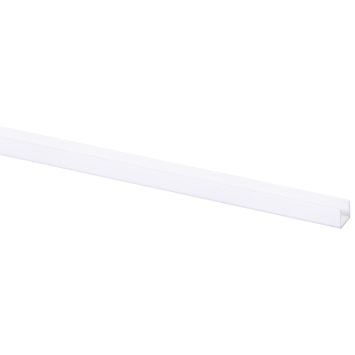 U-profiel kunststof wit 10x13 mm lengte 260 cm