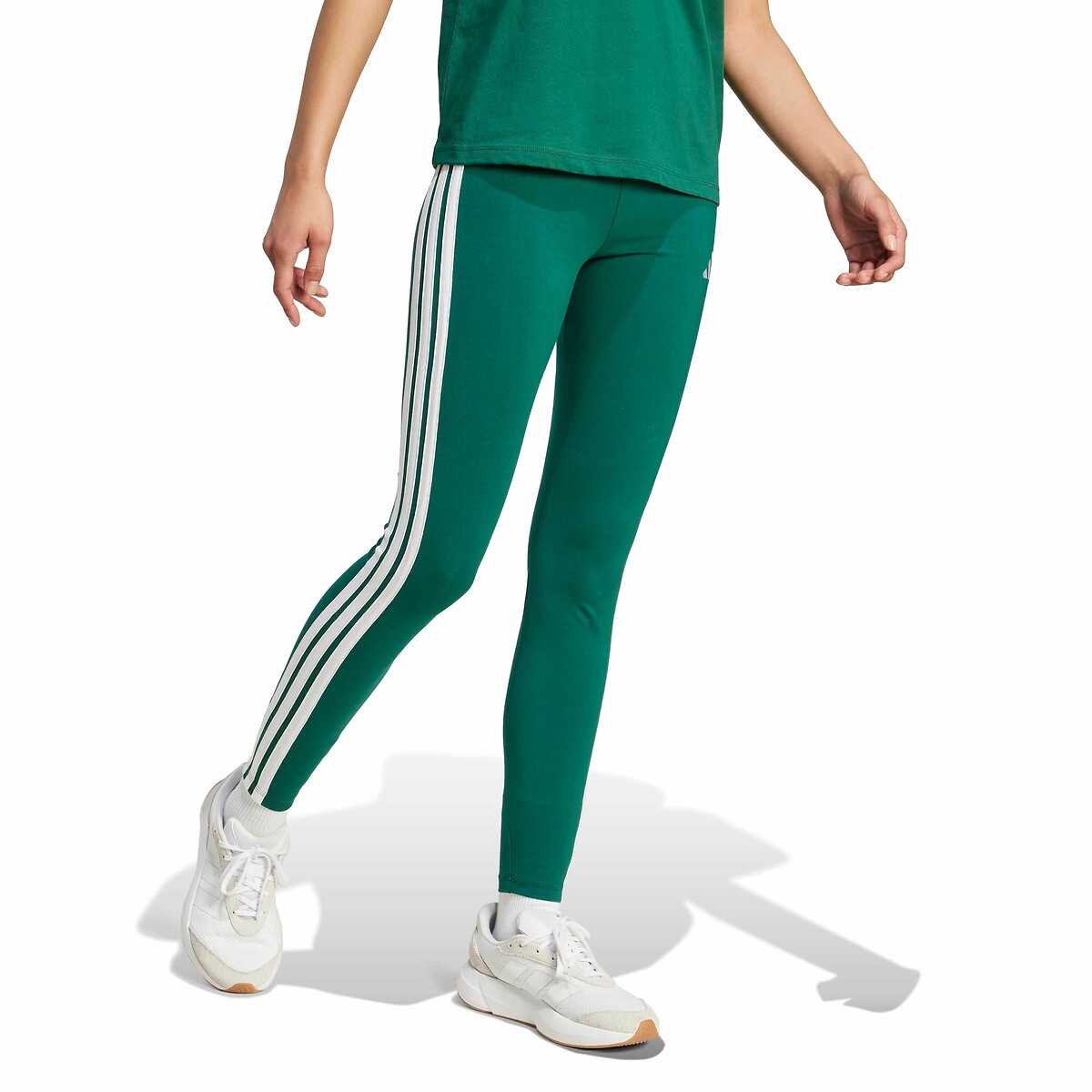 ADIDAS ROUPAS ESPORTIVAS<br>Leggings Essenciais com 3 Listras