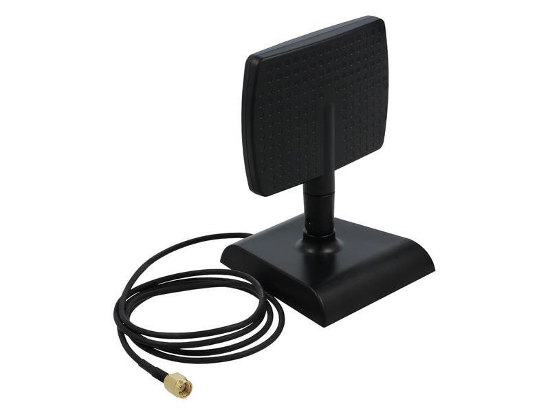 Delock WLAN-Antenne WiFi 6 RP-SMA 6 dBi Rundstrahl WLAN WiFi 6 Antenne RP-SMA Stecker 4 - 6 dBi direktional mit magnetischem Standfuss mit Kippgelenk