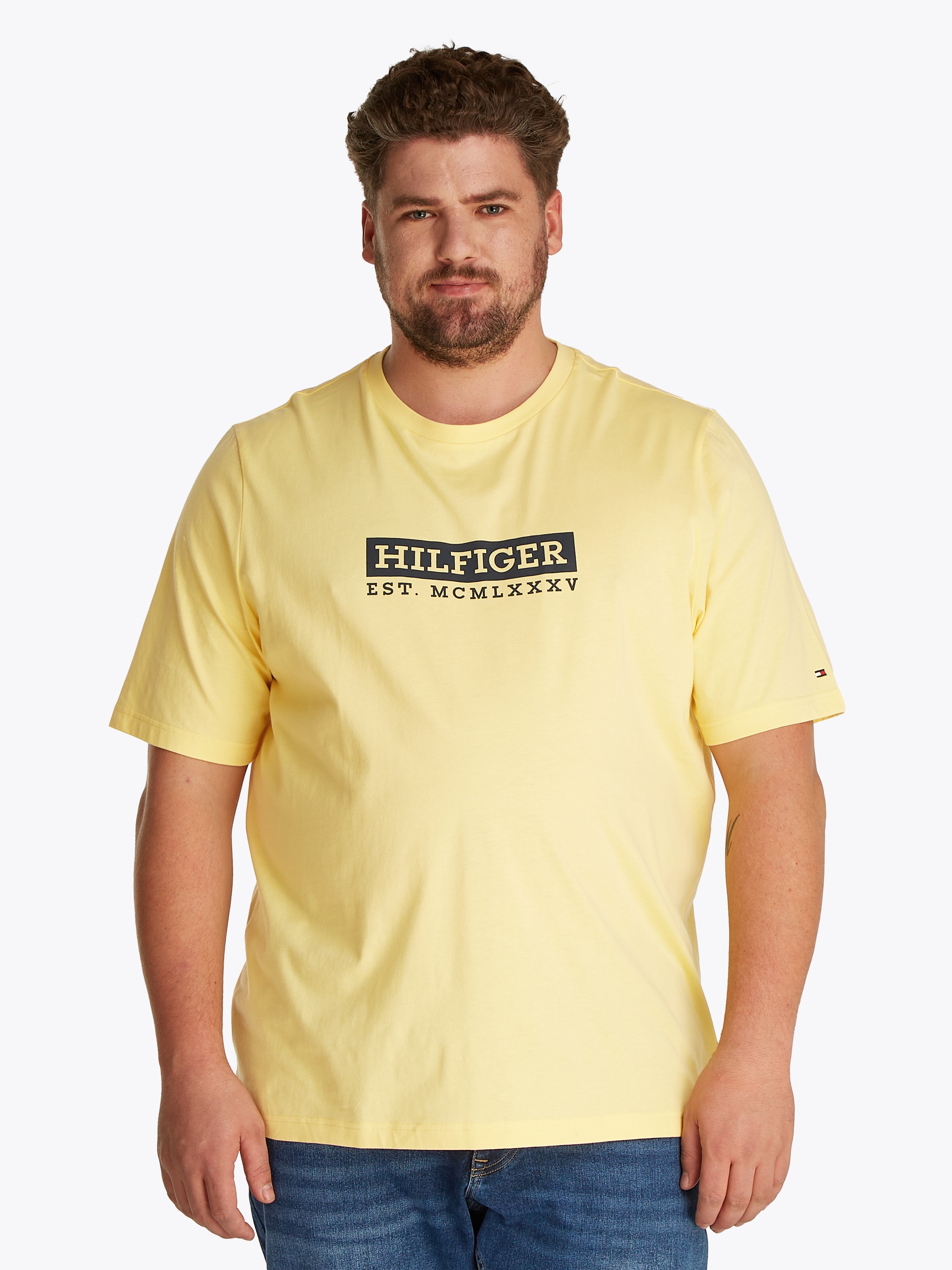 Tommy Hilfiger Big & Tall Kurzarmshirt »BT-COLOUR TO COLOR GRAPHIC TEE-B«, Grosse Grössen