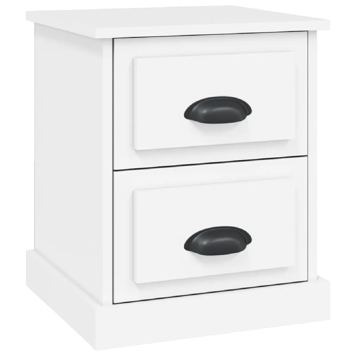 vidaXL Table de chevet blanc