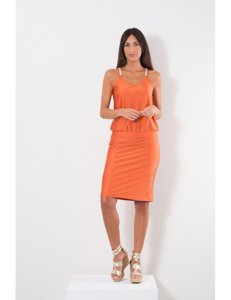 HBT ROBE BRETELLES CAMILA SAND TERRA