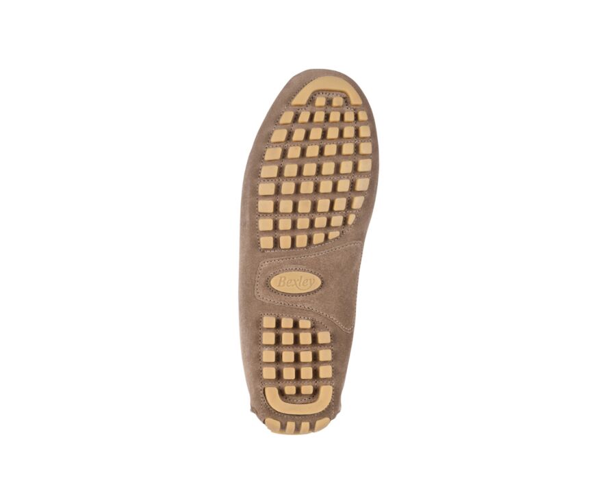 Mocassin été Velours Taupe - BISCAYNE