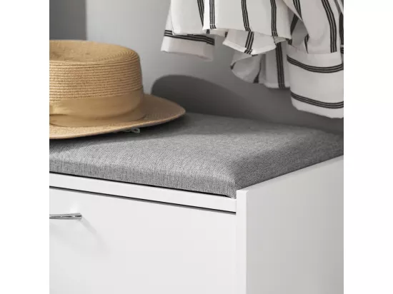 Banc Armoire à Chaussures 1 abattant avec Coussin Meuble d’entrée, FSR16-HG