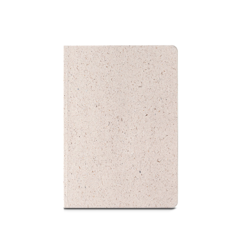 hi!dea 93288 - Bloc-notes A5 avec couverture semi-rigide en matière organique d'éléphant (80%)