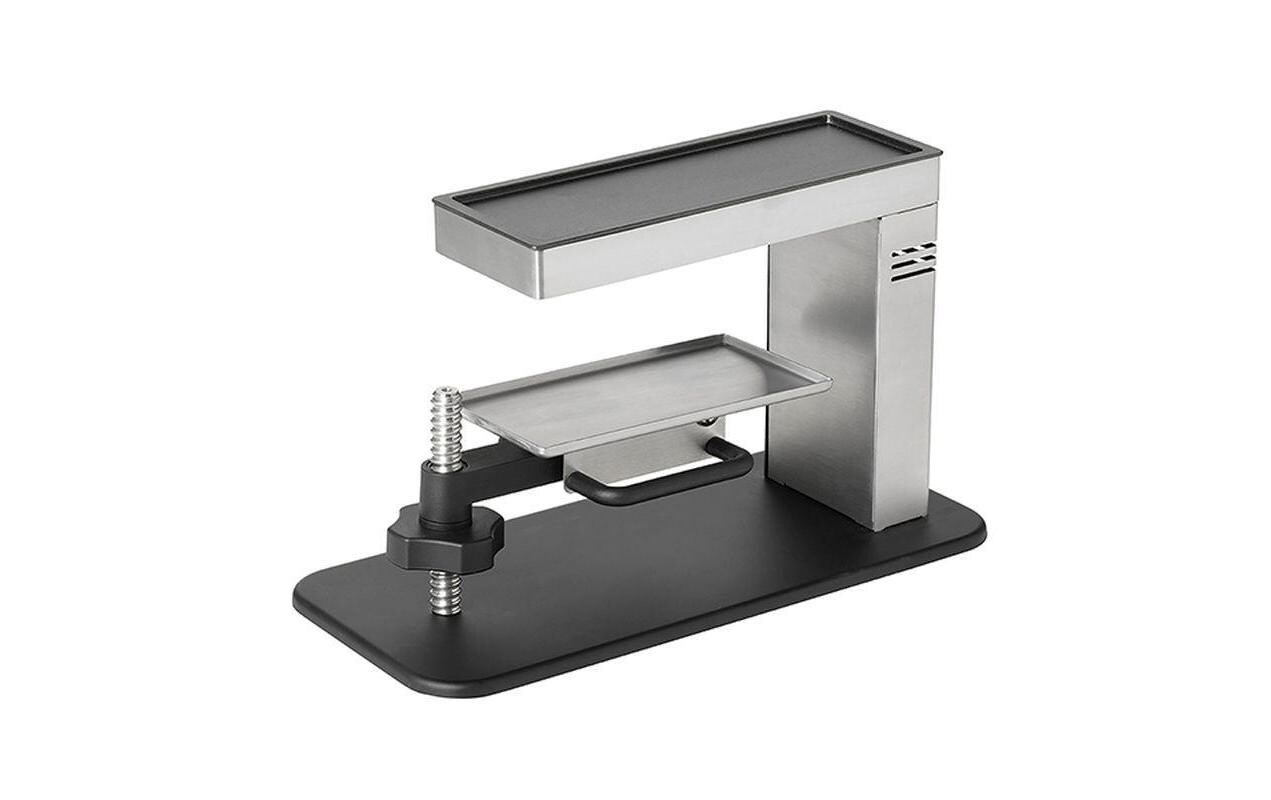 Raclette-Gerät Swing Silber/Schwarz<br>Raclettegerät mit Käsehalterung