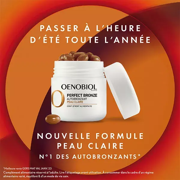 Oenobiol Perfect Bronze Autobronzeador para Pele Clara 30 cápsulas