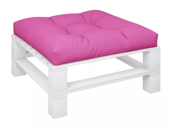 Coussin de palette Rose 80x80x12 cm tissu