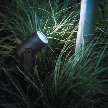 Philips Hue tuinspot Lily uitbreiding zwart - wit en gekleurd licht 8W - 1 spot LowVolt