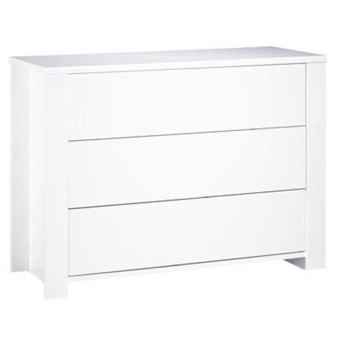 Chambre Lit 140x70 commode armoire LOFT Blanc - SAUTHON