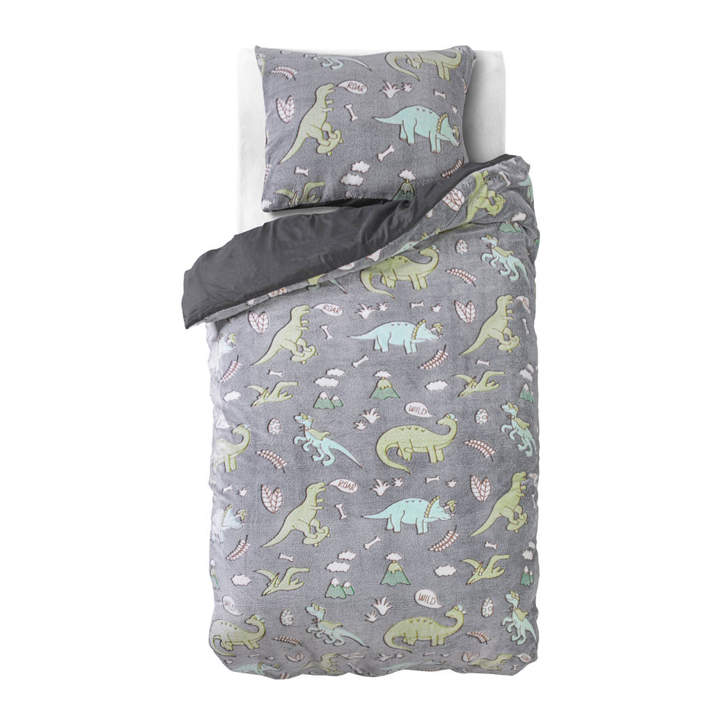 GEEN GLOW IN DARKfleece dekbedovertrek 1 persoons (140x220 cm)