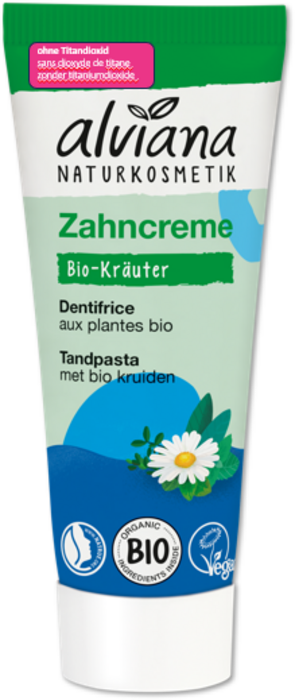 alviana Naturkosmetik  Zahncreme Bio-Kräuter, 75 ml