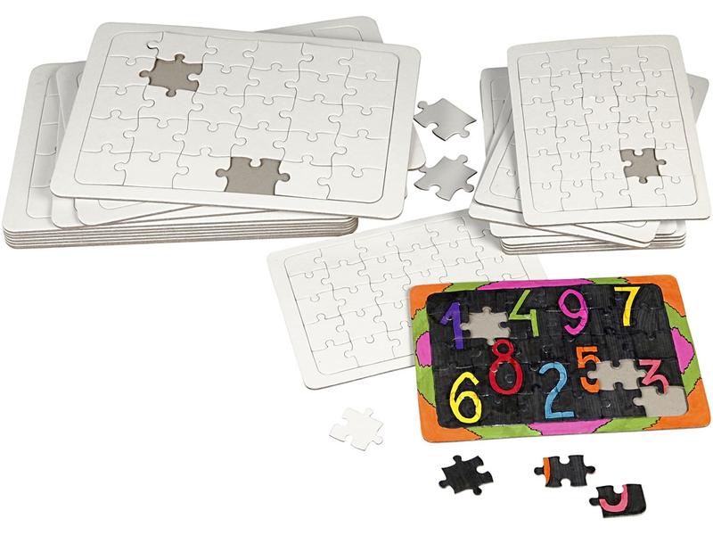 Creativ Company Papp-Puzzle 21 x 30 cm Puzzle zum Anmalen