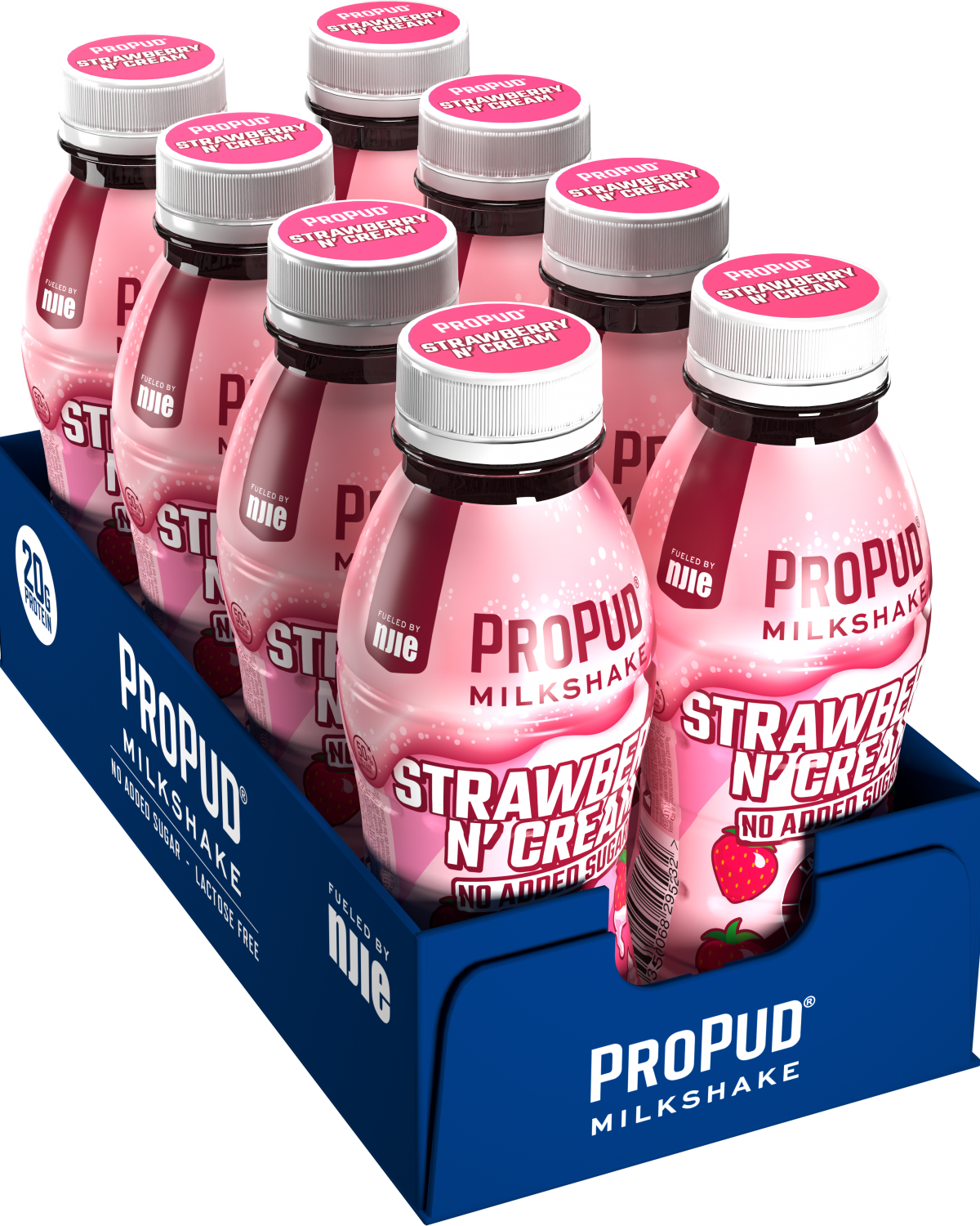 NJIE ProPud Milkshake - Strawberry 8x330ml