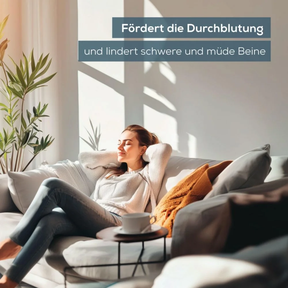 FM 28 Fuss Massagekissen Vibrations Massagegerät zur Entspannung mit Wärmefunktion (10556) - Grau