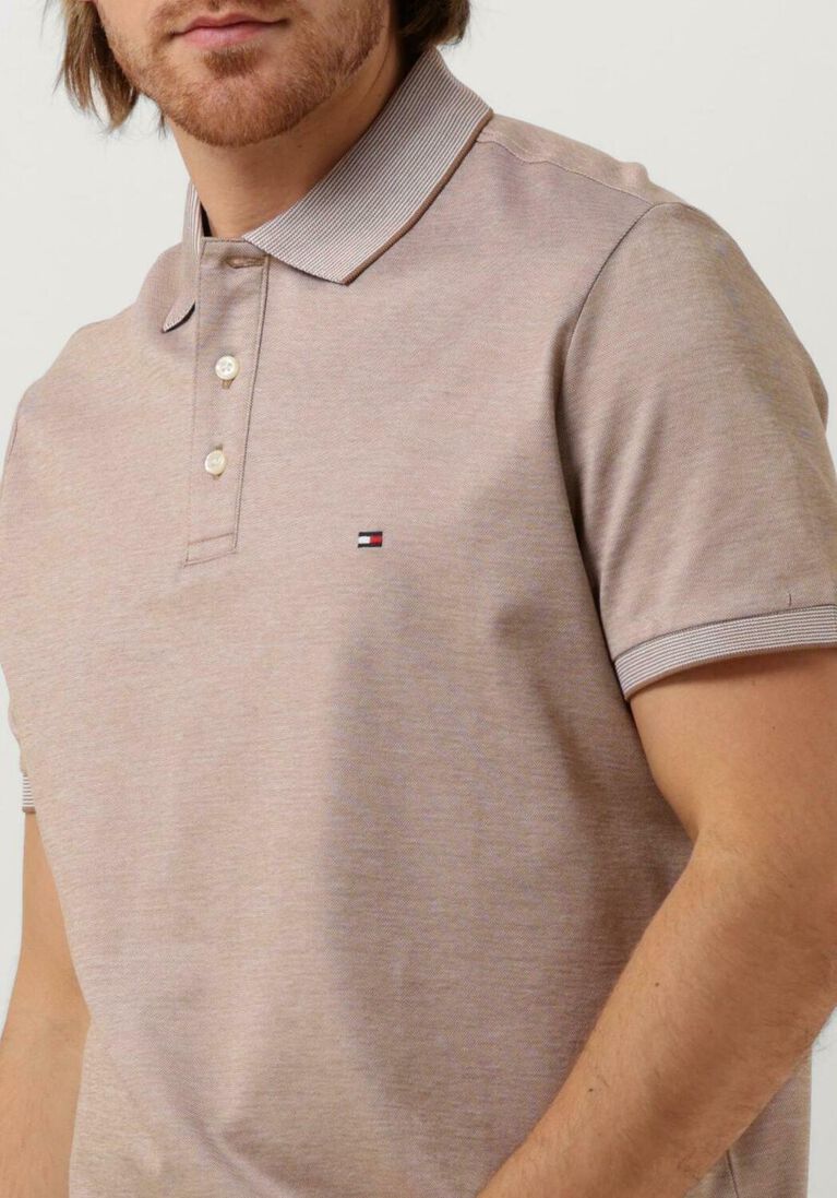 TOMMY HILFIGER khaki tommy hilfiger polo oxford logo collar reg polo