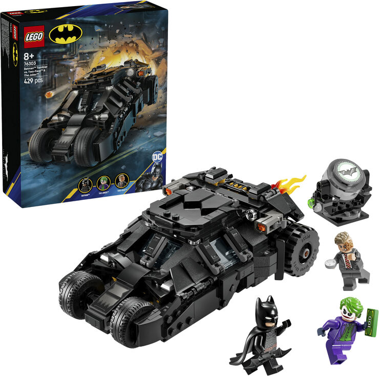 Lego Batmans Tumbler mod Two-Face og Jokeren