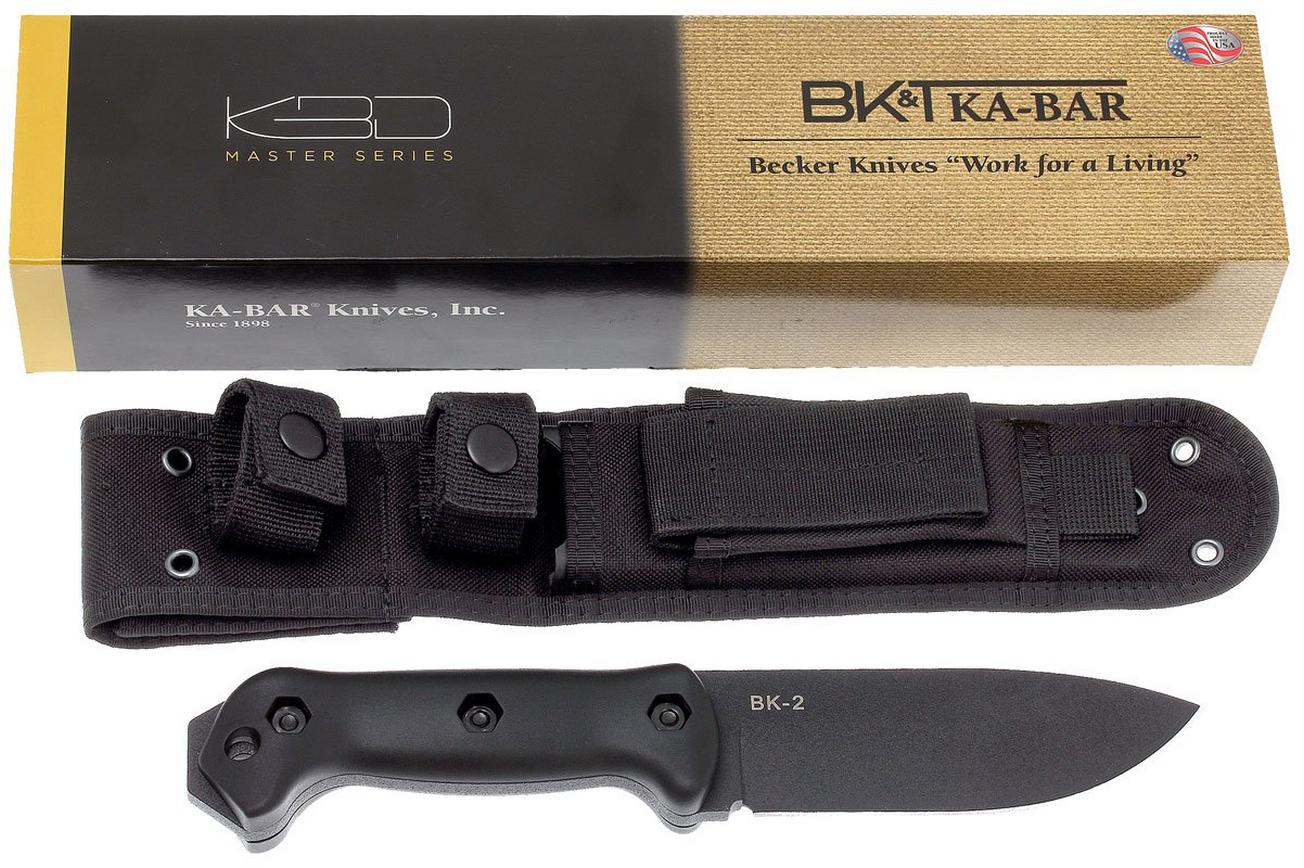 KA-BAR Becker Companion BK22 survivalmes, nylon foedraal