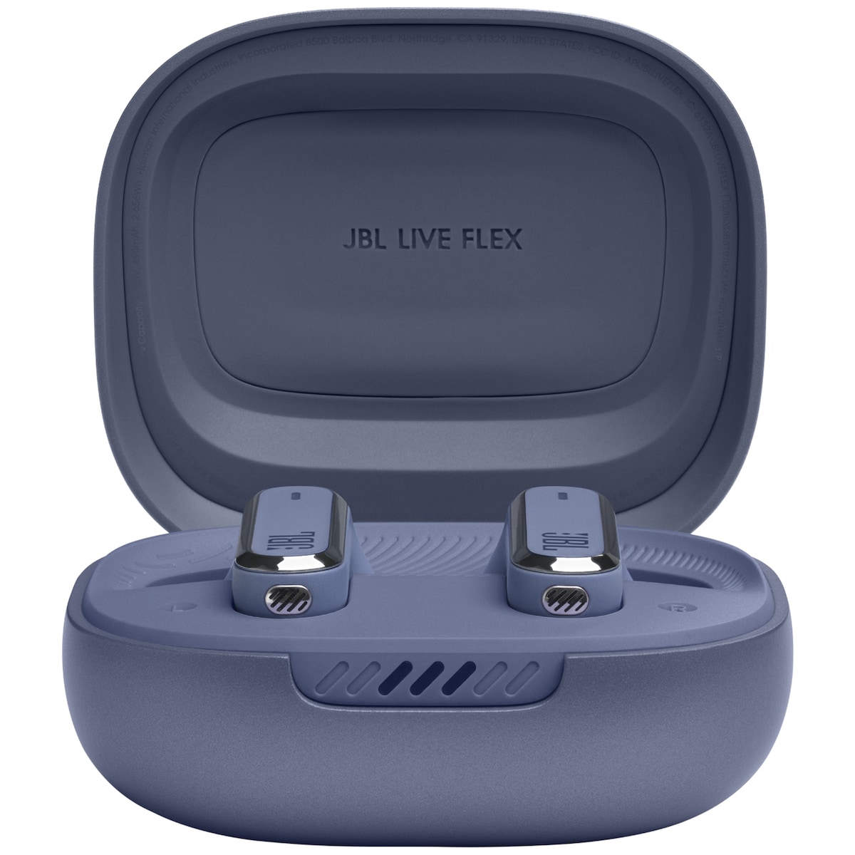 JBL Live Flex helt trådløse in-ear hodetelefoner (blå)