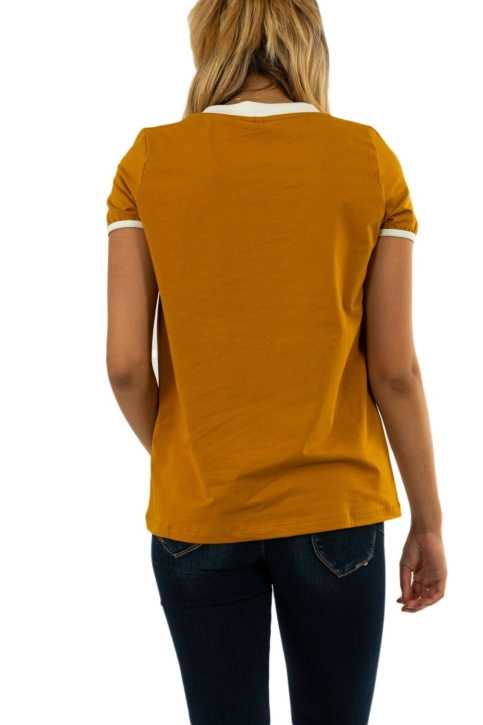 tee shirt Veromoda lebaiser buckthorn brown