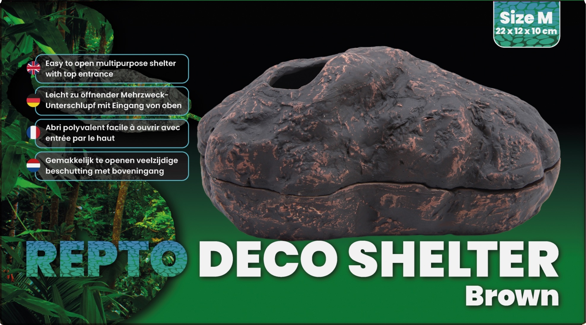 Repto Terrarium Deco Schuilplaats Bruin M