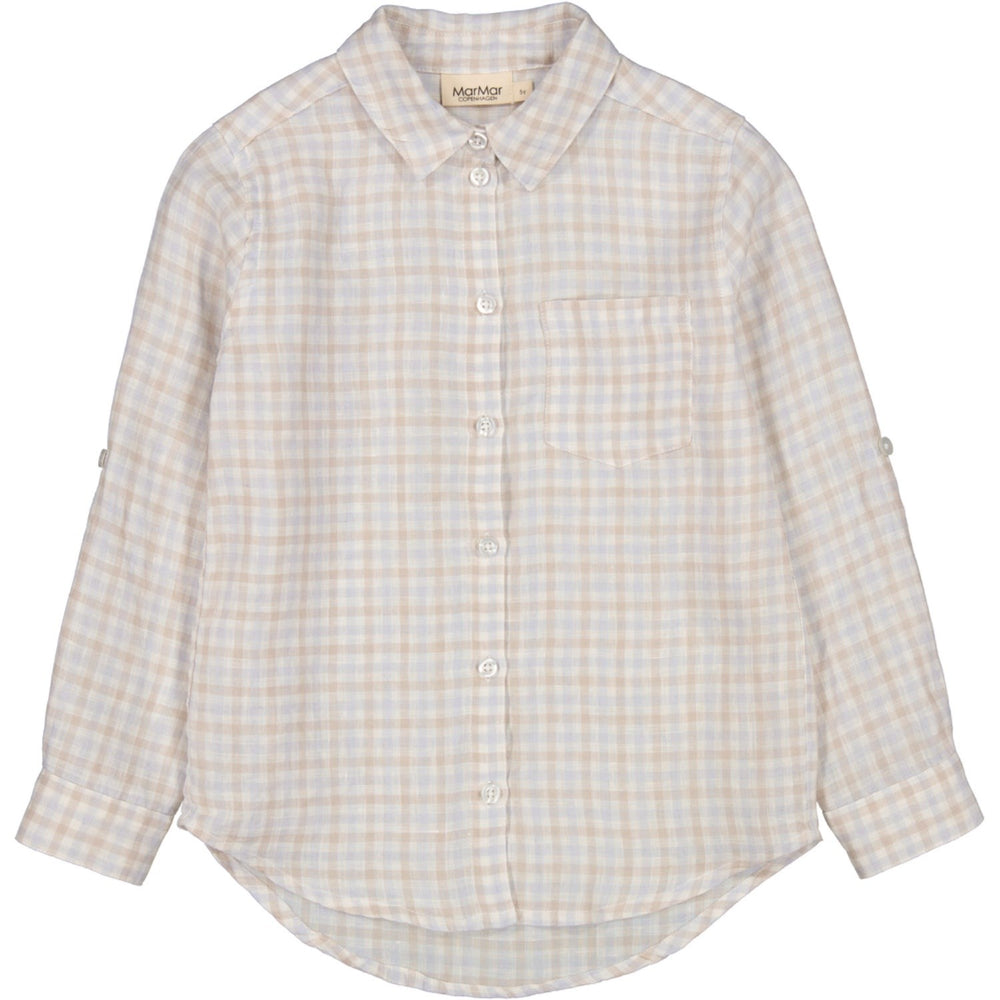 Køb MarMar Fine Linen Summer Check Tommy Skjorte