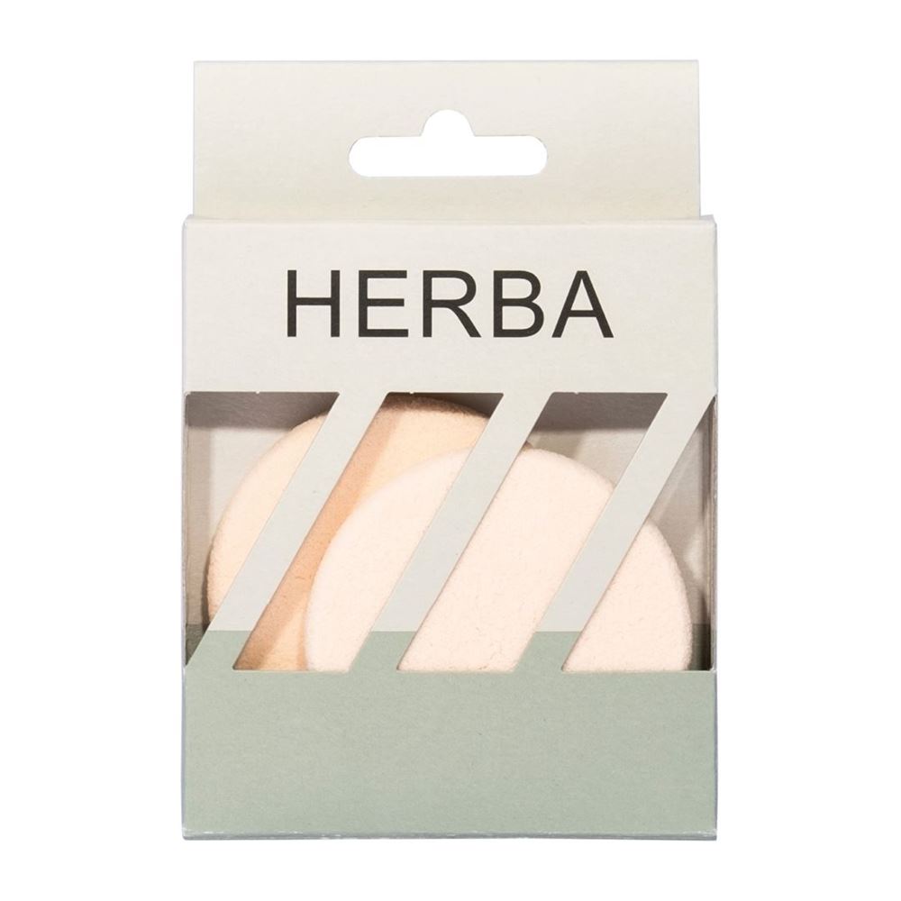 HERBA Make-up Schwämmchen<br>2 Stück, rund beige