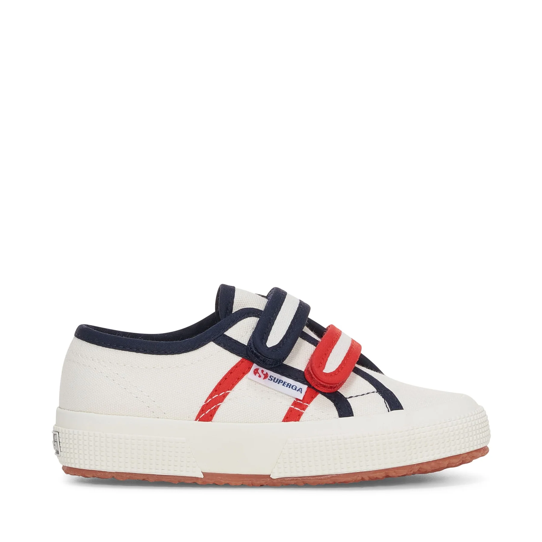 2750 KIDS STRAPS COLORBLOCKING-WHITE AVORIO-BLUE NAVY-RED
