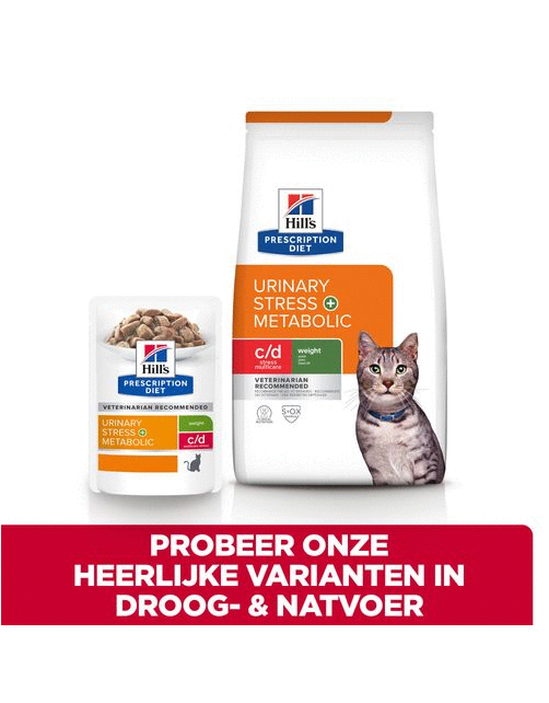 Hill's Prescription Diet C\/D Urinary Stress + Metabolic Zak Kip - Kattenvoer