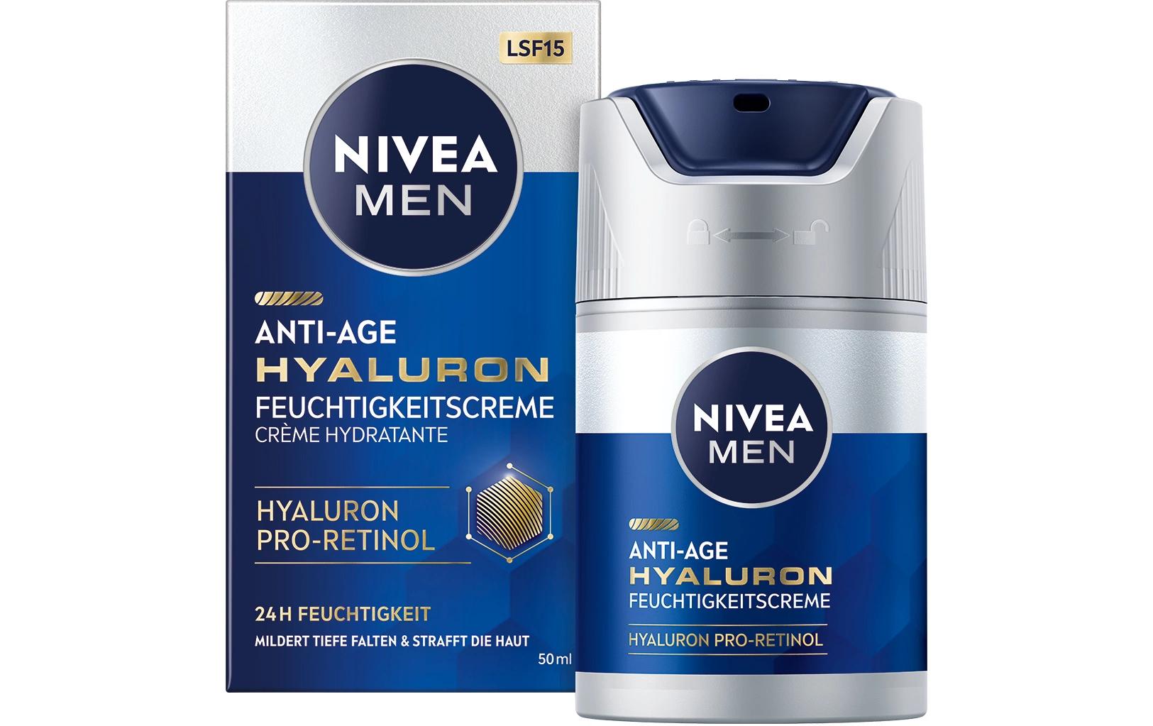 Gesichtscrème Anti-Age Hyaluron 50 mlTiefenwirksame Anti-Age Gesichtspflege mildert sichtbar tiefe Falten