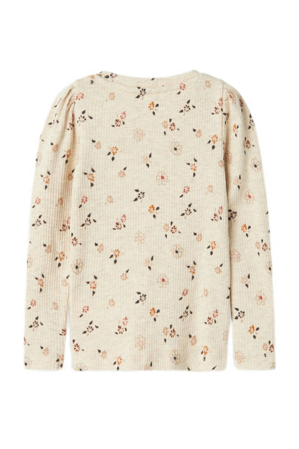 NAME IT gebloemde longsleeve NMFPOSANA ecru