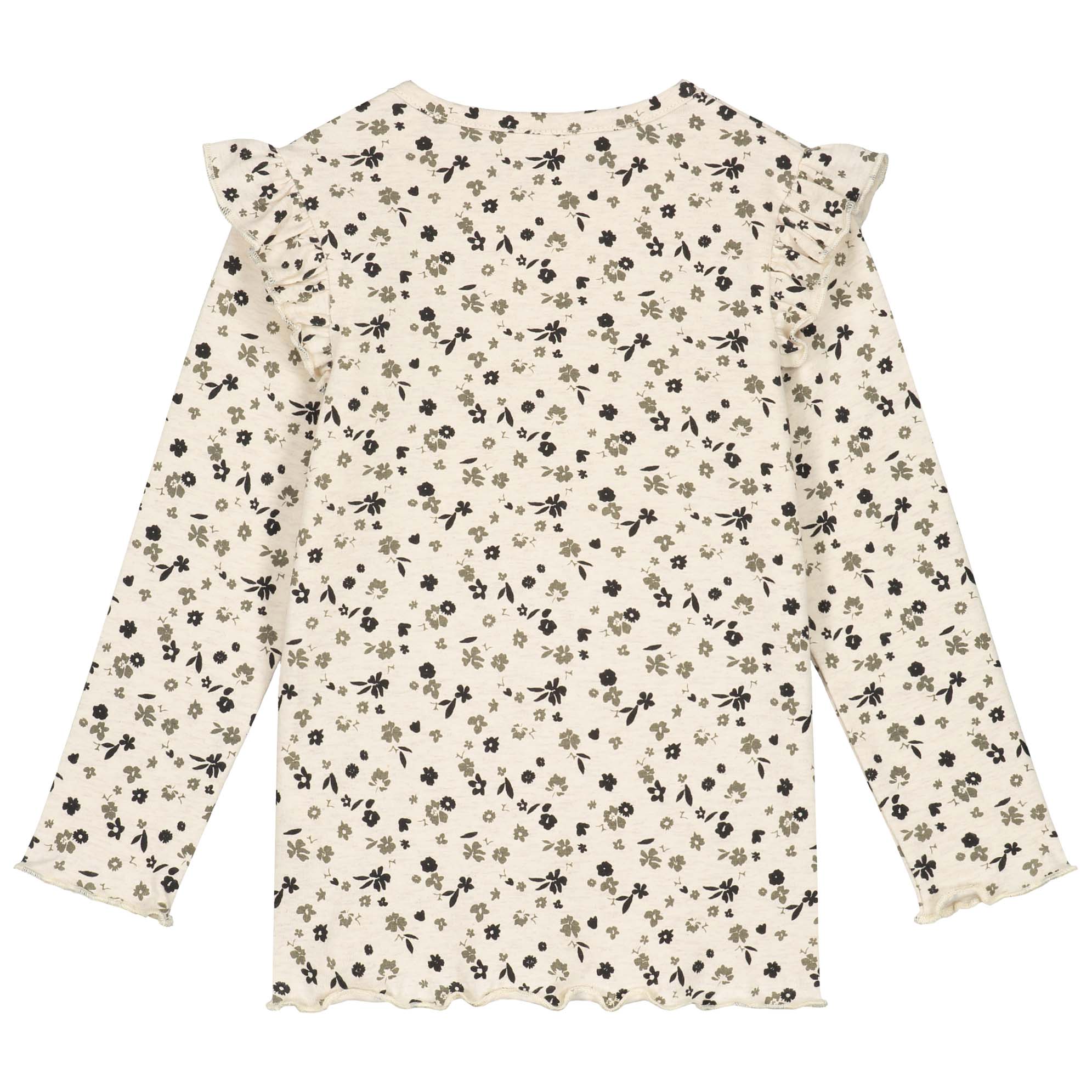 Prénatal baby shirt lange mouwen all over print bruin
