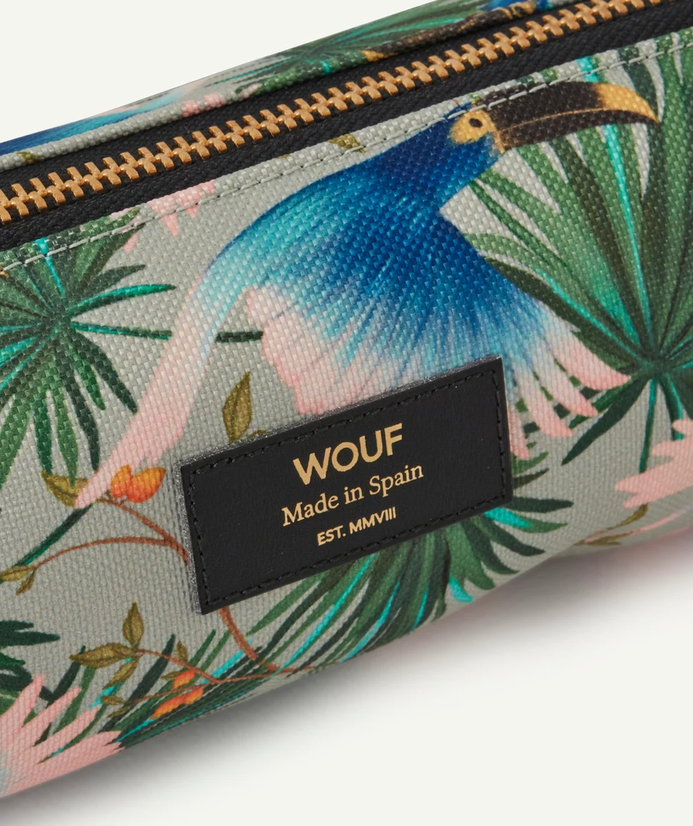 WOUFTROUSSE IMPRIMÉE TROPICAL OISEAUX 21x7x7 CM
