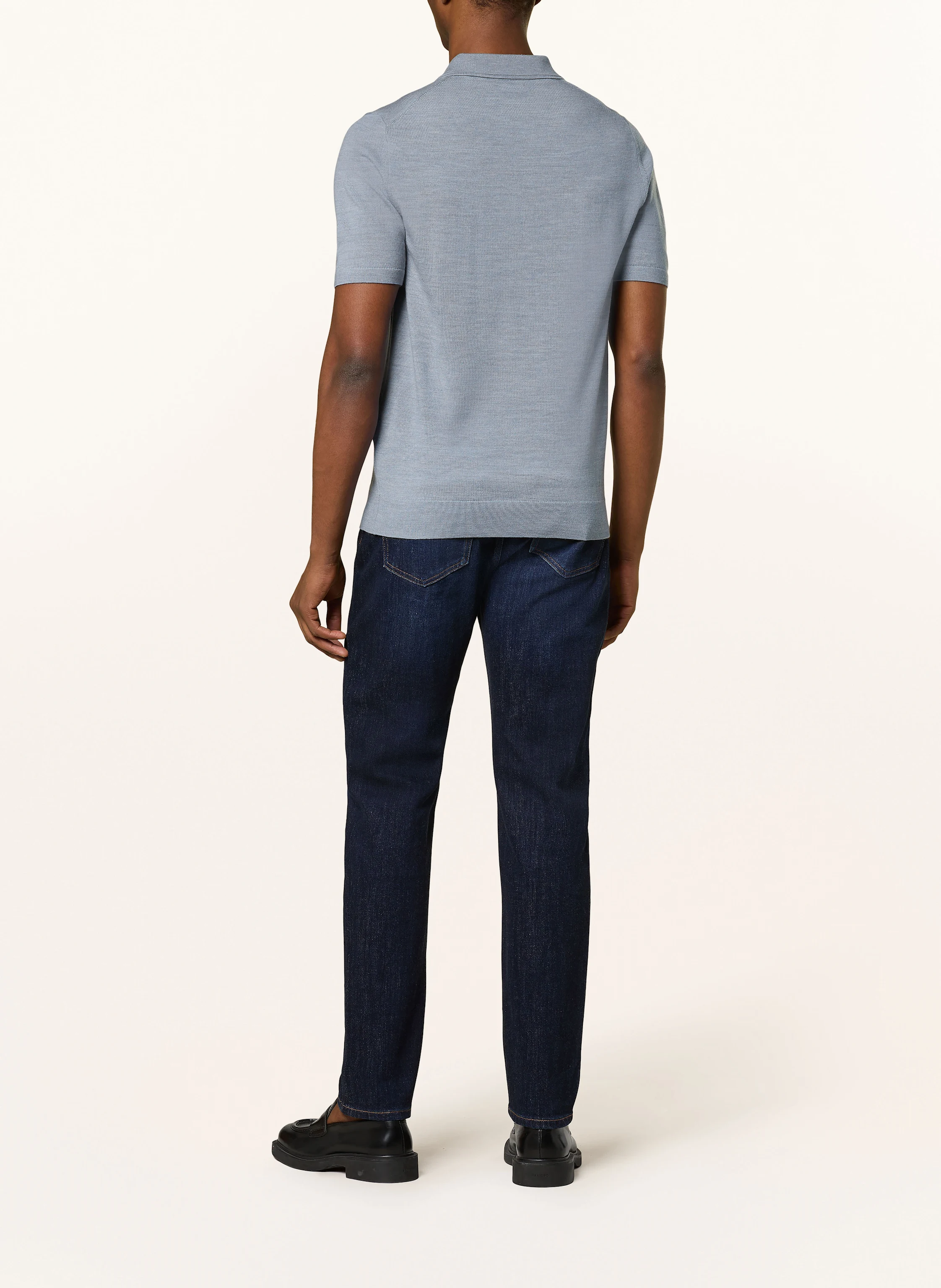 REISS Strick-Poloshirt MANOR