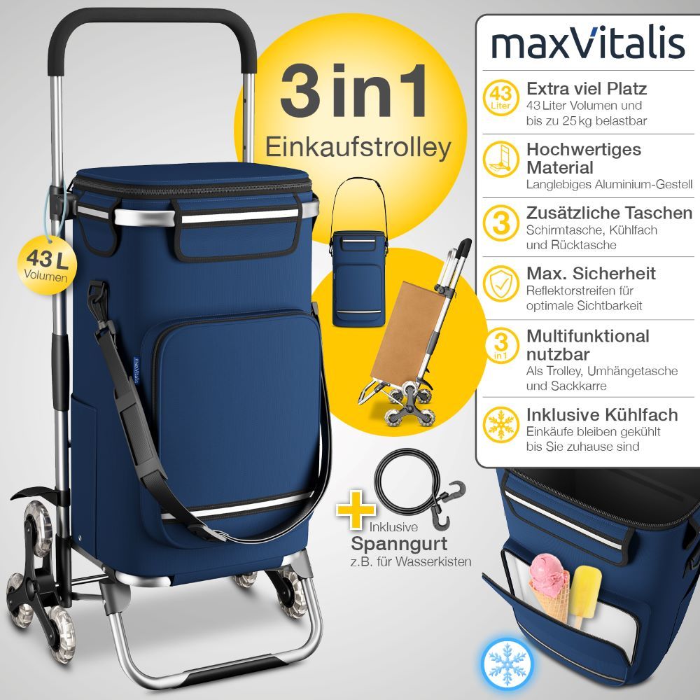 maxVitalis Treppensteiger-Einkaufstrolley »Premium«