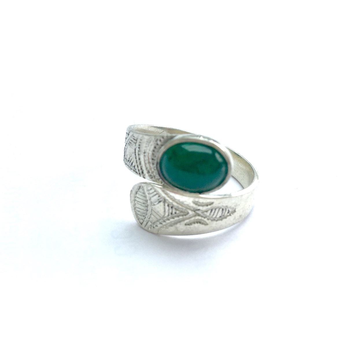 Bague réglable en argent tradition Touareg