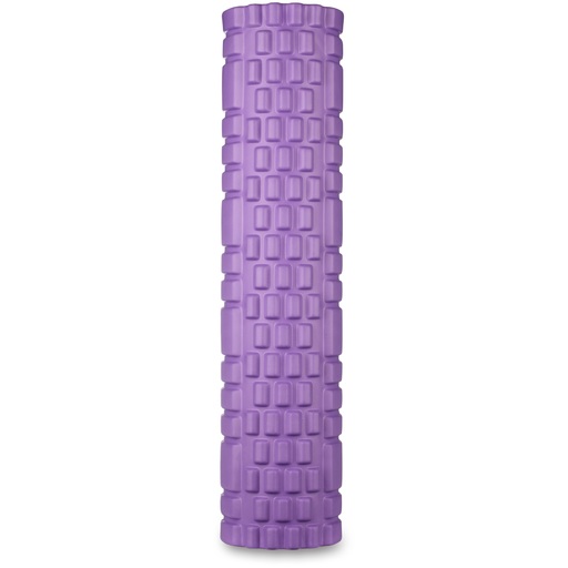 Rolo de espuma cilíndrico redondo violeta índigo para massagem e ioga