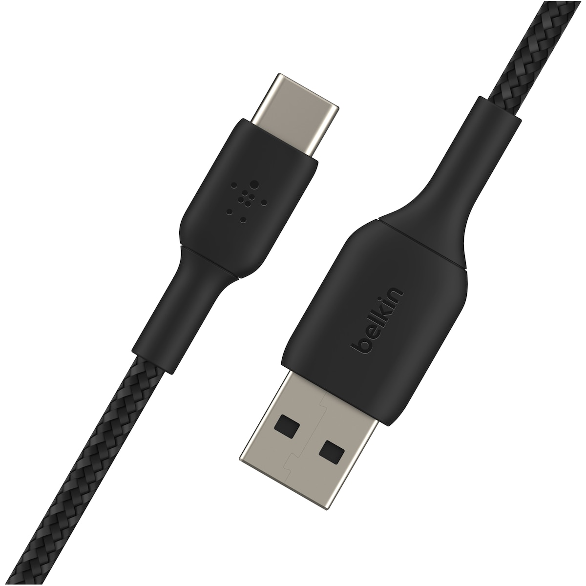 Belkin CAB002BT0MBK, 0,15 m, USB A, USB C, Sort