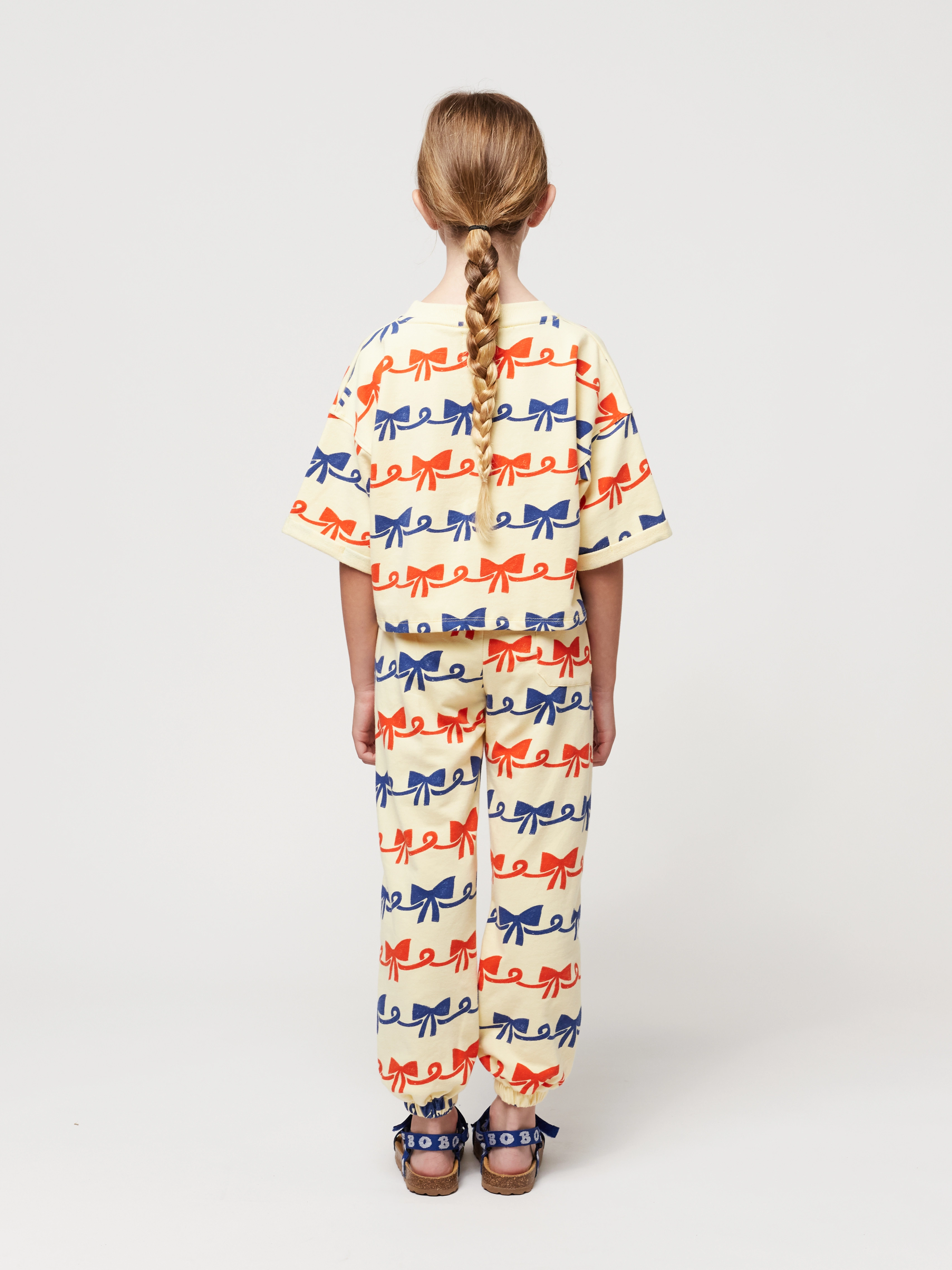 Sweatshirt RIBBON BOW AOP in light yellow