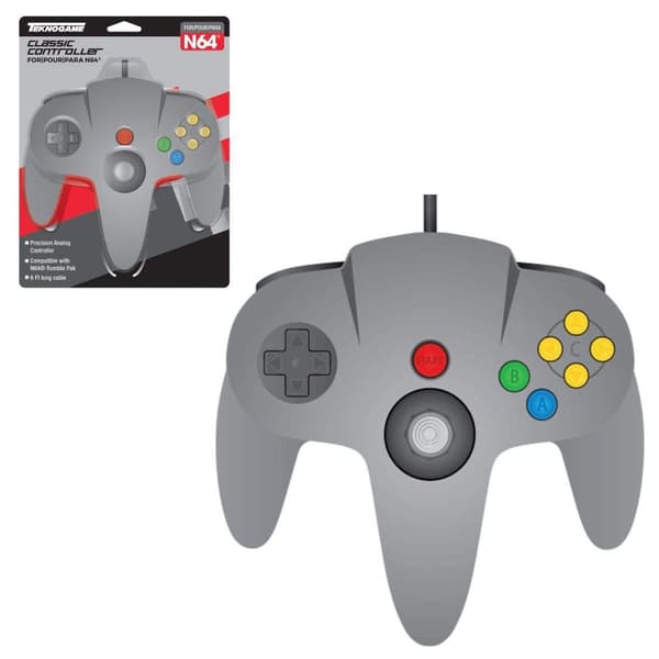Teknogame Controller Grey Nintendo 64 N64